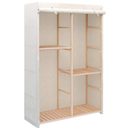 Preisvergleich Produktbild vidaXL Kleiderschrank mit 3 Ebenen 110x40x170cm Garderobenschrank Stoffschrank