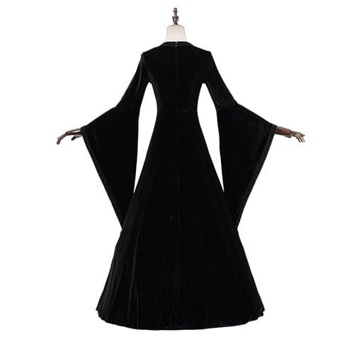 Disfraz victoriano de mujer estilo vestido tradicional irlandés vintage de terciopelo 6