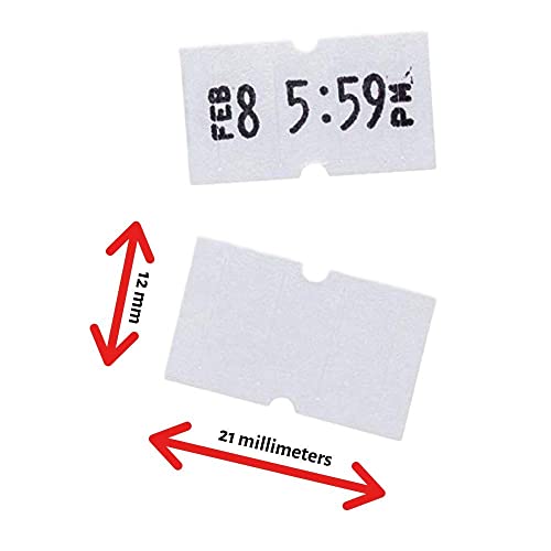 Perco 1 Line White Labels - 1 Sleeve, 8,000 Blank Price And Date Gun Labels For Perco 1 Line Price And Date Guns #TOP3