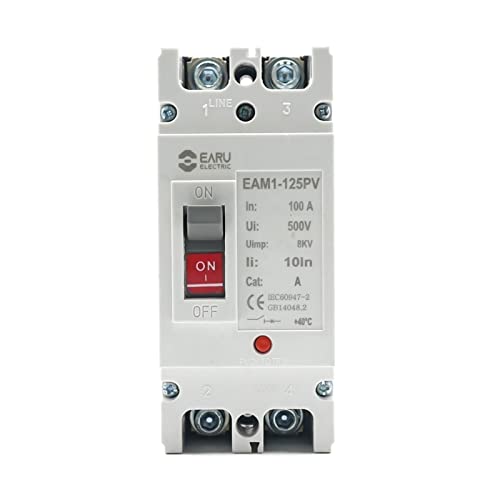 Disjoncteur boîtier moulé 2P 500V DC 125A évite la surcharge solaire