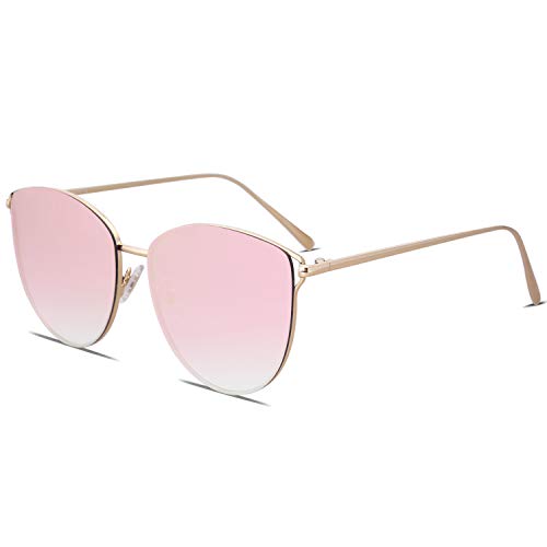 Sojos SJ1085C3 Mirrored Flat Lens Fashion Sunglasses thumb #2