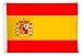 Banderas de aricona – bandera de españa resistente a la intemperie con 2 ojales de metal - bandera nacional española 90 x 150 cm