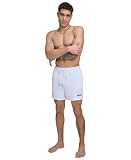 DKNY Men's Swim Swim Trunk,White,Large