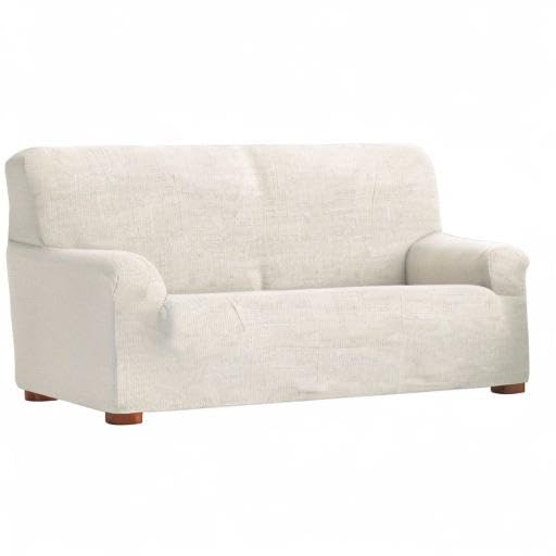 Housse de canapé bi-élastique Eysa extensible haute protection écru - 6