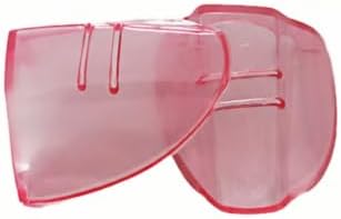 Crzxfypa Eye Glasses Side Shields, Flexible Slip on Side Shields for Soft & Safety Glasses Fits Small to Large Eyeglasses, Light Weight Universal Single Hole - (Red, 2 Pairs)