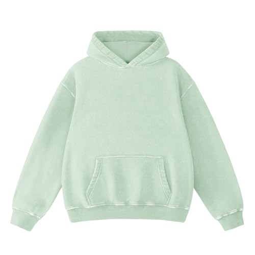 Dnzzs Acid Wash Hoodie Super Soft Sweatshirt for Mens Pullover Oversized Men's Fashion Hoodies & Sweatshirts Vintage Tops
