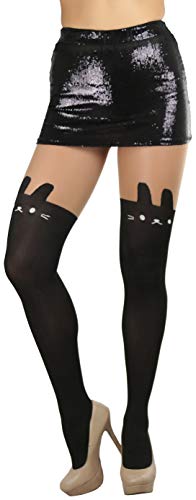 Image of ToBeInStyle Women's Cute Thigh High Printed Character Tights