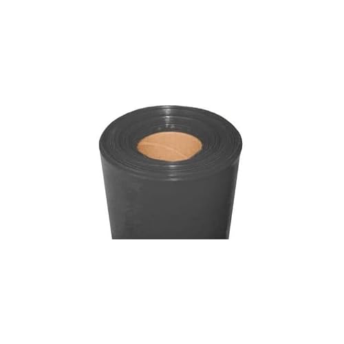 Film plastique d'étanchéité sous-dalle en polyéthylène noir Type 200, 4x25m – vue 7
