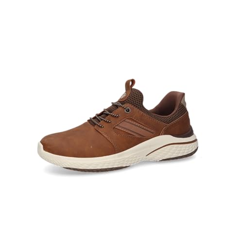 Dockers by Gerli Zapatillas bajas para hombre, plantilla intercambiable, Cognac 470, 40 EU