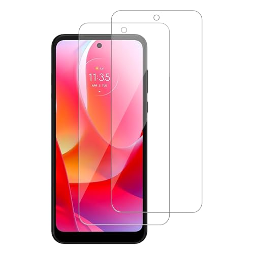 Heenjer 2 Pack for Motorola Moto G Power (2022) Screen Protector Tempered-Glass Micro-curved Edges Case Friendly Bubble Free HD Clear Easy Installation