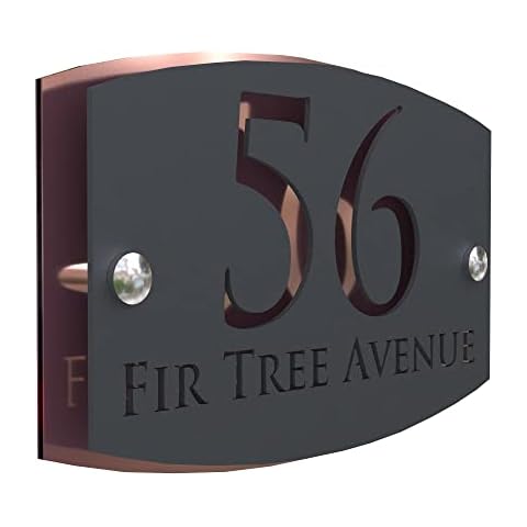 K Smart Sign Rose Gold Address Plaque Cover