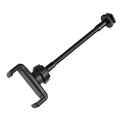 Moochy Suporte de braçadeira dobrável para telefone Suporte com sapata fria para LED Ring Light Smar