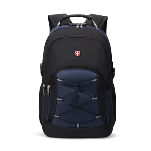 Mochila Reforçada Notebook Viagem Trabalho Escola Unissex Madrid (Azul)