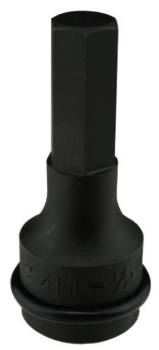 フラッシュツール インパクト用ヘキサゴンレンチ 4H-1/2 6角寸法:1/2インチ×全長:68mm