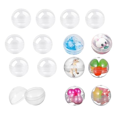 120 pièces de Boules de Bricolage Transparentes, Boules en Acrylique, Boules en Plastique Transparentes à remplir, Petites Capsules Rondes, Petites Capsules...