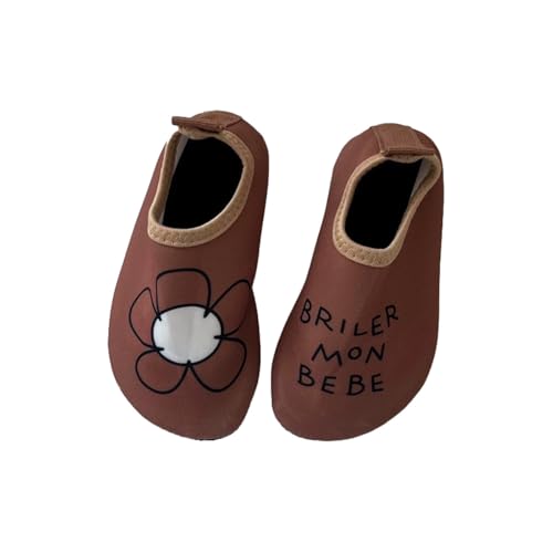 Generisch Chaussures de sports nautiques légères pour garçons, adaptées pour la plage, la piscine, le surf et les activités de plein air, café, 25/26 EU