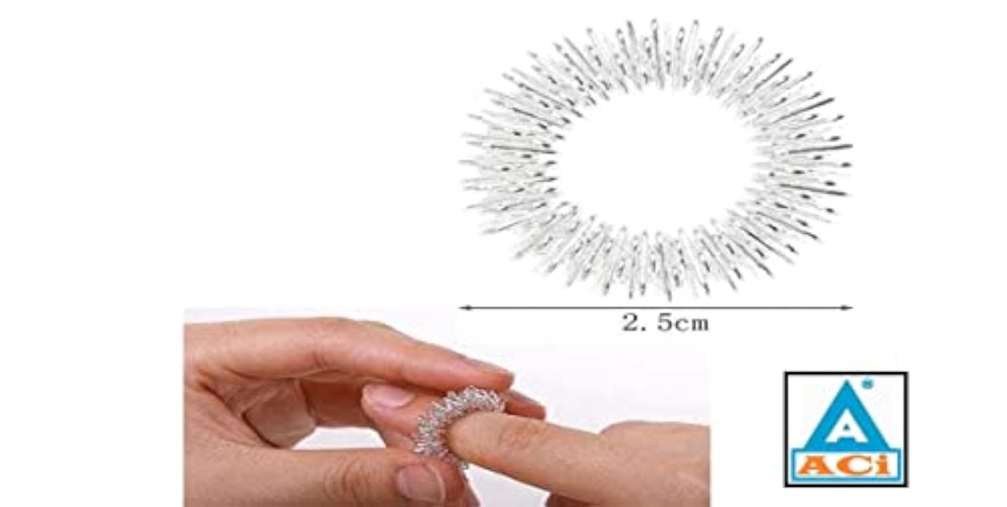 Sujok Acupressure Finger Massager Ring, Set of 5