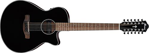 Ibanez AEG5012   Cordones de 12 cuerdas, color negro