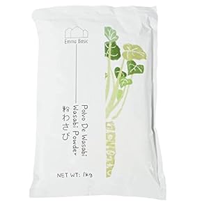 Emma Basic Wasabi-poeder 1kg, 20% echte wasabi, scherp, snel klaar