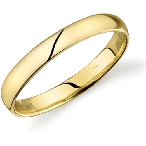 10k Light Comfort Fit Wedding Band