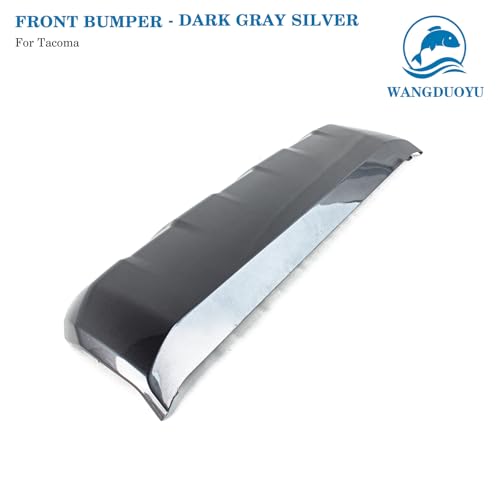 Image of Front Bumper Lower Valance Panel Skid Plate Black Compatible with 2016-2023 Toyota Tacoma - Replaces Part 53911-04210 TO1095205 (Magnetic Gray)