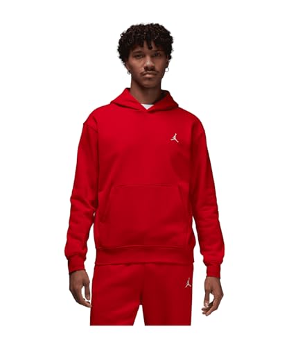 Essentials Fleece Pullover Mens Hoodie (Red)