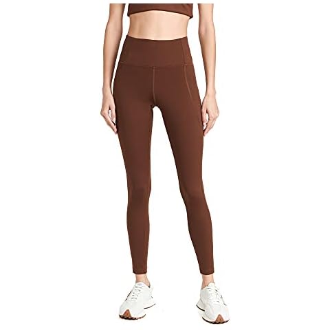 Girlfriend Collective Women's High Rise Compressive Leggings, Earth, Brown, 6X Cover