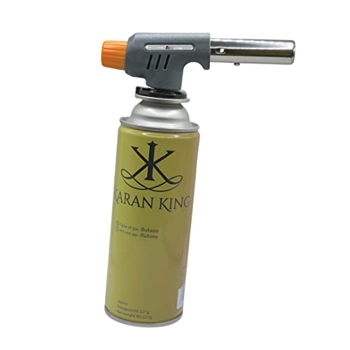 KARAN KING Multi Purpose Gas Torch Head Gas Powered Weed Burner Butane Gas Canister Compatible