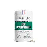FER BISGLYCINATE : ASSIMILATION OPTIMALE : Ce complément alimentaire fer Impulse Nutrition fournit du fer bisglycinate hautement assimilable pour une absorption maximale, sans troubles digestifs, et une efficacité rapide sur vos besoins quotidiens en fer.