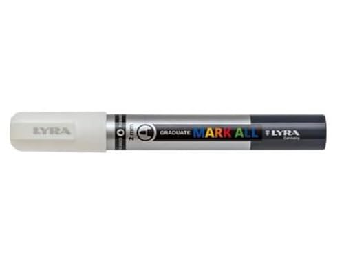 LYRA Graduate Mark All Paint Marker, 8mm Large Tip, White