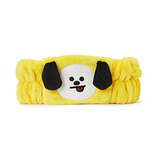 BT21 Official Merchandise by Line Friends - CHIMMY Spa Makeup Hair Wrap Headbands, Yellow
