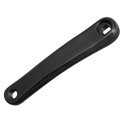 QIAMNI Fahrrad-Kurbelarm-Set, links, 170 mm, Aluminium, Singlespeed, MTB-Kurbelgarnitur (quadratisches Loch/Rautenloch) (quadratisches Loch, schwarz)