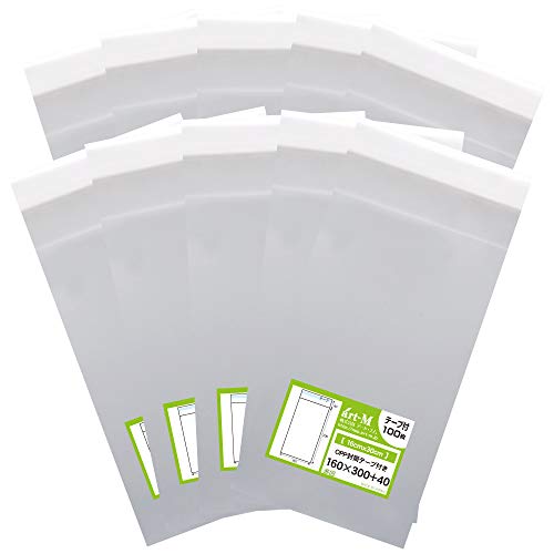 アート・エム【国産】テープ付 16x30【 A5より+7.5cm長い袋 】透明OPP袋(透明封筒)【1000枚】30ミクロン厚(標準)160x300+40mm