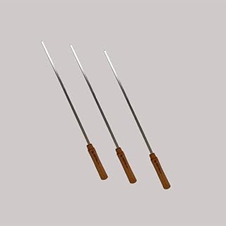 أسياخ شواء بمقابض خشبية للحوم (قطعة واحدة)