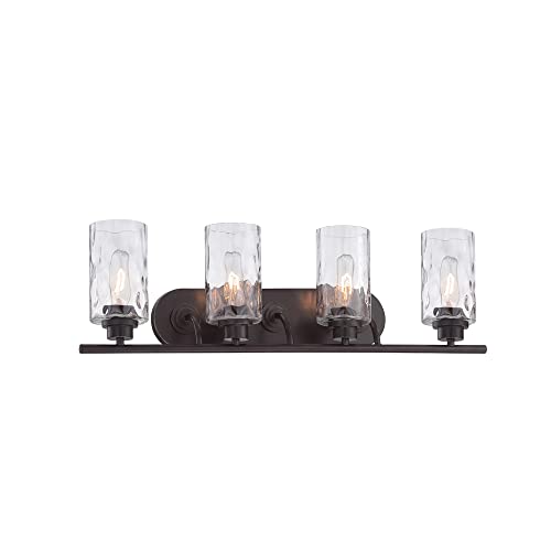 Designers Fountain Gramercy Park 4-Light Bathroom Vanity Light Fixture, Old English Bronze, 87104-OEB