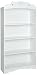 South Shore Tiara Kids 4-Shelf Bookcase - Adjustable Shelves, Pure White