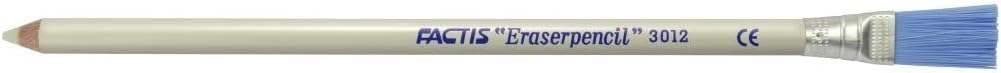 FACTIS Box of 12 eraser pencils with brush