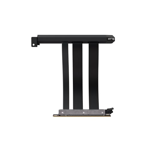 Image of Hyte PCIe 5.0 Hyper Riser | Aesthetic, Fast, & Stable Gen 5 Riser Cable | Pitch Black | Perfect for Y70, Y60 and Y40