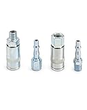 QWORK® 10Pcs Air Line Connectors 1/4" BSP, Couplings Connector Male Female and Male Fittings - Image 2
