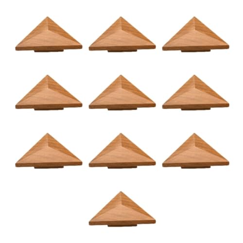 Image of Premium Wooden Knobs for Furniture Cabinets, Drawers & Wardrobes | Pack of 8 | Colour: Natural Wood | Material: Teak Wood | Size: 2 Inch-| 3 Years Warranty |