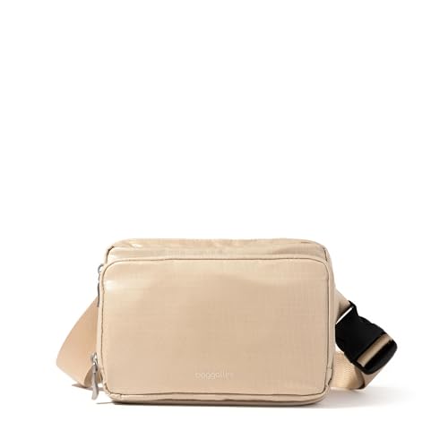 Image of Baggallini Modern Belt Bag 5x8 Travel Fanny Pack Sling Bag Waistpack w /RFID Card Holder Water-resistant Crossbody Bag