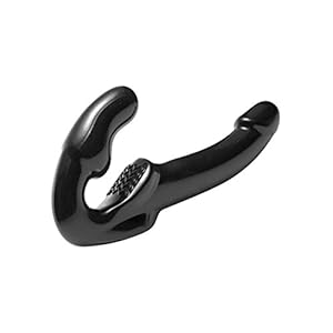 Strap U Blue Strapless Strap on Dildo zwart