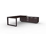 Abmessungen (BxTxH): Schreibtisch: 200 x 100 x 75; Sideboard: 209,7 x 56,2 x 64,3