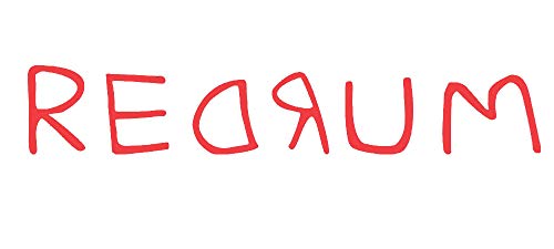 Redrum from The Shining- Halloween Wall Decal- 24x5 (Red) - //coolthings.us