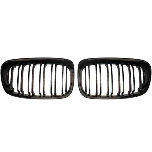 Calandre pour avant de voiture double lamelle avec grille antibrouillard durable
