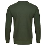 riverso Sweter męski RIVPhillip Regular Fit Bluza z okrągłym dekoltem z długimi rękawami, czarny, czerwony, niebieski, brązowy, zielony, szary, S M L XL XL XXL 3XL 4XL 5XL, Ivy Green (12400), 3XL