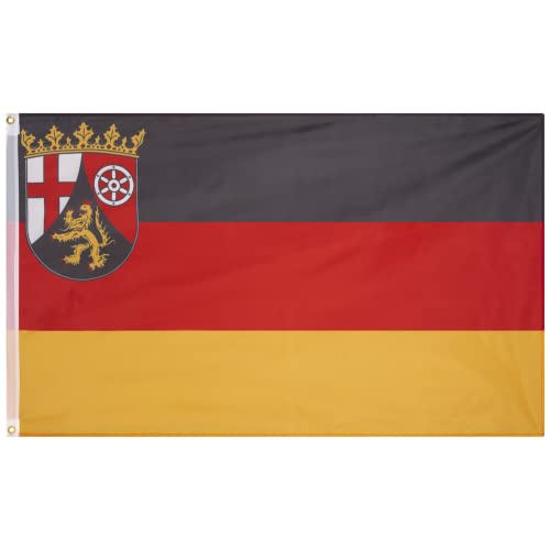 MUWO Bandera de 16 Estados federados alemanes + Mallorca 90 x 150 cm, bandera de jardín de doble cara, bandera de poliéster resistente a la intemperie, con ojales metálicos