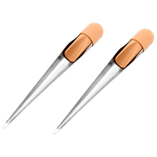 ElaraBerry 2 Pcs Rope Splicing Fids Stainless Steel Rope Splicing FID Spike Tools with Plastic Handles
