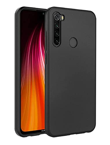 Image of Mobile Back Cover Case for Redmi Note 8 (Silicone Case|CameraProtection|Black SC1510)