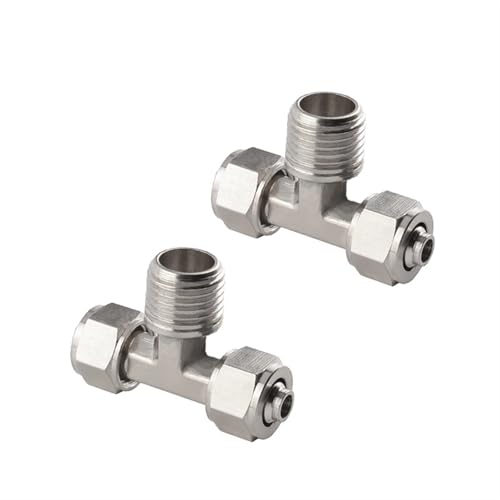 Raccord pneumatique à joint torique étanche et connexion rapide en T en laiton robuste